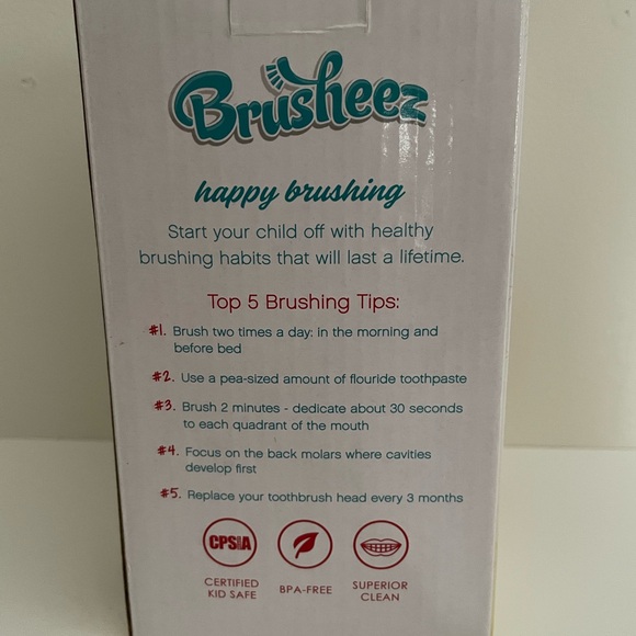 Brusheez Child Electric Toothbrush, stand, timer and extra brush head NEW IN BOX - Picture 5 of 6